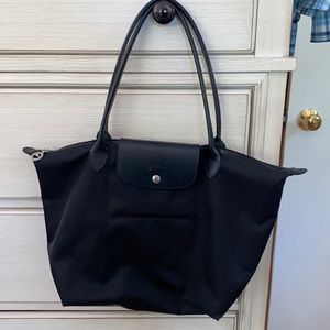 Longchamp Shopping Bag Tote Black